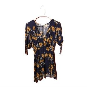 AUDREY 3+1 Sunflower Mini Dress